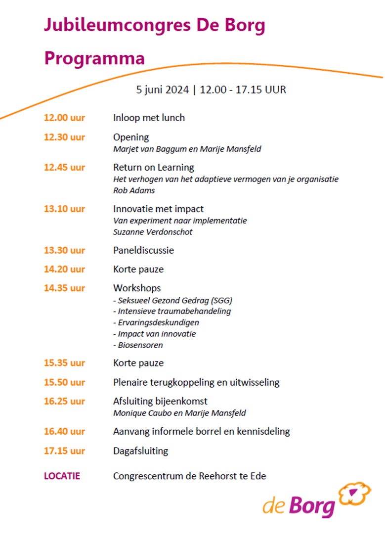 Programma Jubileumcongres